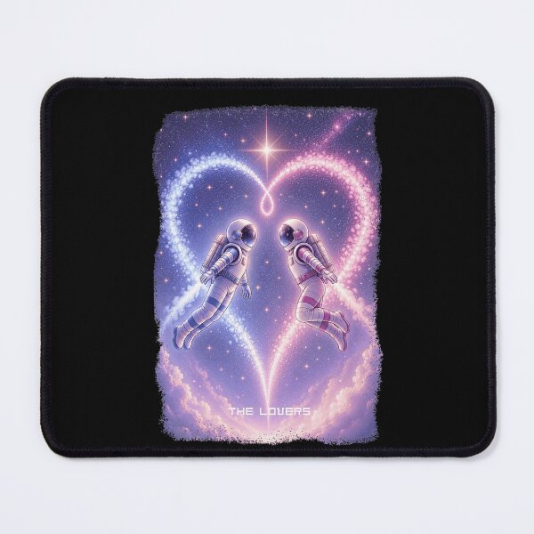 Item preview, The Lovers Tarot Card Aesthetic Astronaut Space Nebula Universe Galaxy Cosmic Love designed and sold by WumbleDoor.