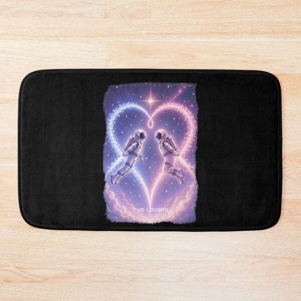 Item preview, The Lovers Tarot Card Aesthetic Astronaut Space Nebula Universe Galaxy Cosmic Love designed and sold by WumbleDoor.
