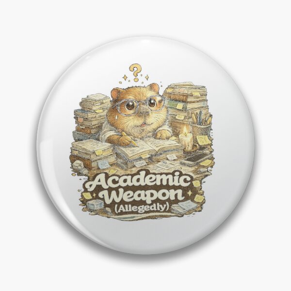 Item preview, Academic Weapon (Allegedly) Funny Hamster Student Meme designed and sold by NarpLTD.