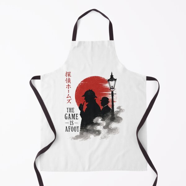 Item preview, Sherlock Holmes Watson The Game Is Afoot Red Moon Silhouette designed and sold by Fenay Designs.