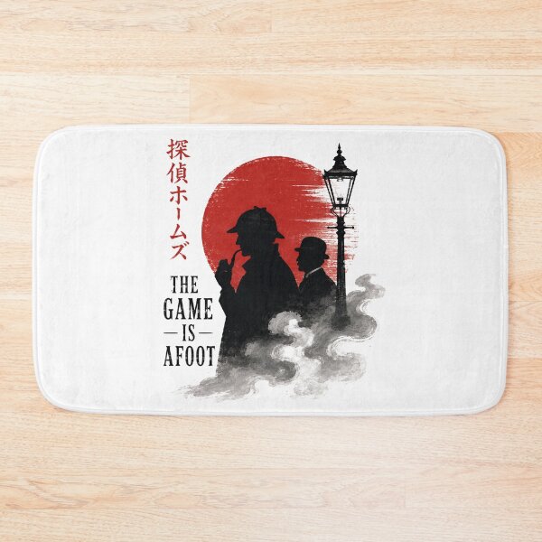 Item preview, Sherlock Holmes Watson The Game Is Afoot Red Moon Silhouette designed and sold by Fenay Designs.