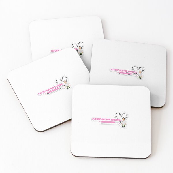 Item preview, Future Doctor Loading… Cute Medical Student Sticker | Pink ECG Design designed and sold by SweetieMedArt.