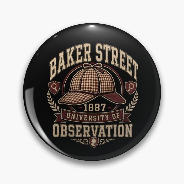 Item preview, University of Observation Baker Street Sherlock Holmes Emblem designed and sold by Fenay Designs.
