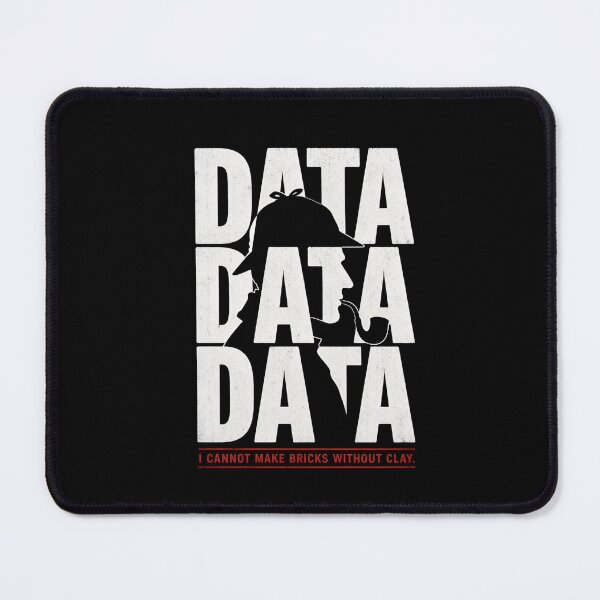 Item preview, Sherlock Holmes Data Bricks Without Clay Silhouette Art designed and sold by Fenay Designs.