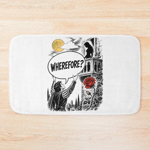 Item preview, Romeo and Juliet Wherefore Balcony Scene Shakespeare Art designed and sold by Fenay Designs.