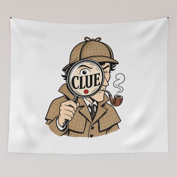 Item preview, Retro Comic Book Detective Clue Magnifying Glass Pop Art designed and sold by Fenay Designs.