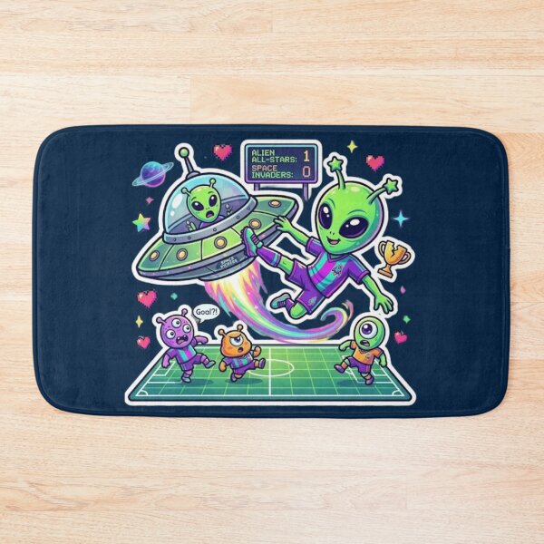 Item preview, Funny UFO Space Soccer Game Cartoon Art designed and sold by EchoPrint Co..