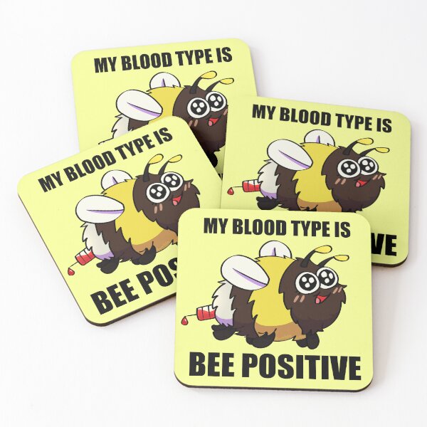 Item preview, My Blood Type is Bee Positive - Funny Bee designed and sold by BumbleBites.