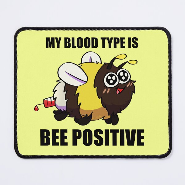 Item preview, My Blood Type is Bee Positive - Funny Bee designed and sold by BumbleBites.