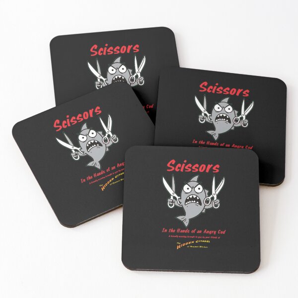 Item preview, ¡Tijeras en la mano de un bacalao furioso! designed and sold by HiddenCitadel.
