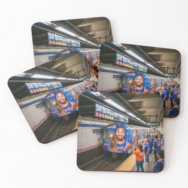 Item preview, New York City Subway With NY Knicks Advertising designed and sold by Home Decor Art.
