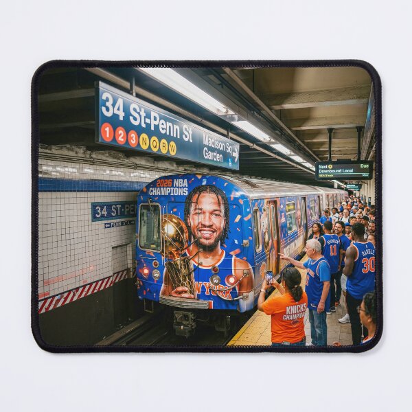 Item preview, New York City Subway With NY Knicks Advertising designed and sold by Home Decor Art.