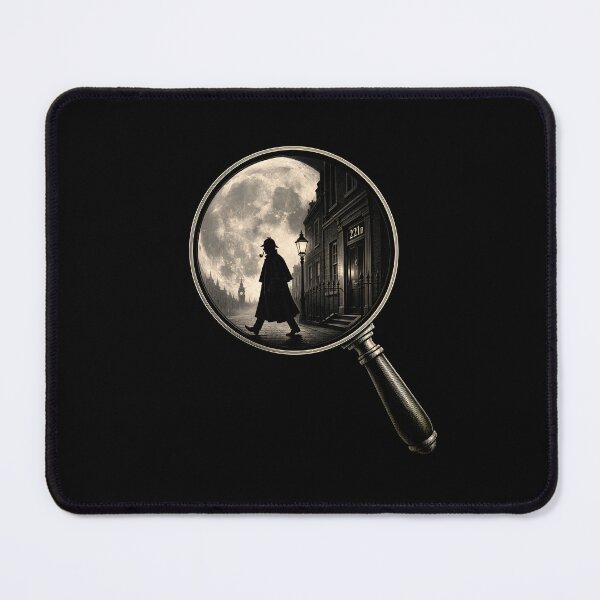 Item preview, Sherlock Holmes 221B Baker Street Magnifying Glass Moon Art designed and sold by Fenay Designs.