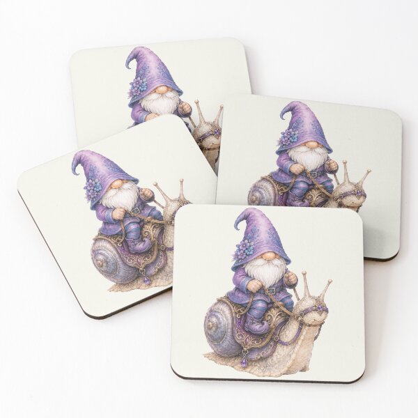 Item preview, Purple Gnome Riding a Royal Snail designed and sold by Victor Shadehorn.