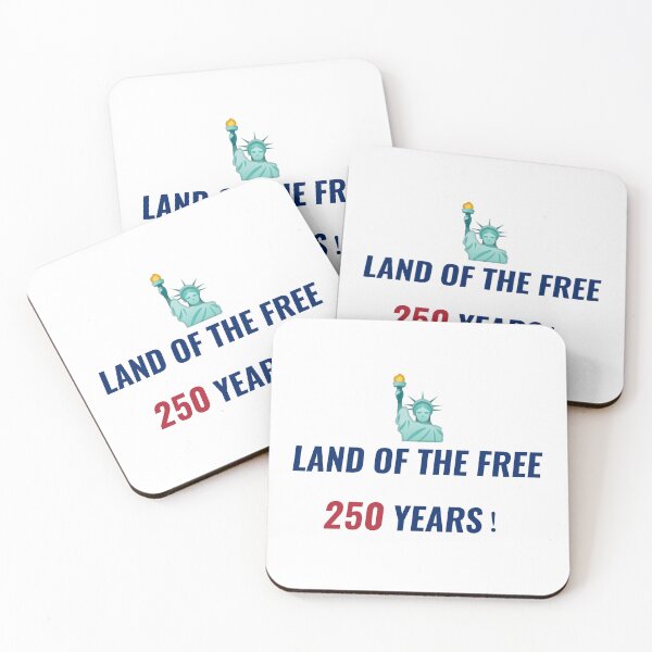 Item preview, LAND OF THE FREE 250 YEARS – America Semiquincentennial Tee | Uncle Jichuan designed and sold by Uncle-Jichuan.