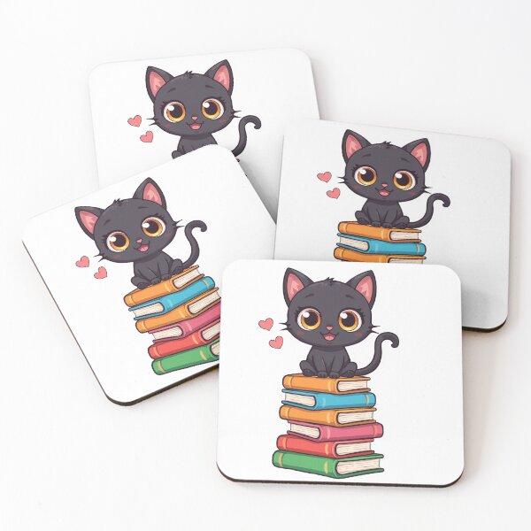 Item preview, Midnight Kitten on Books designed and sold by aminomen.