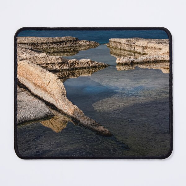 Item preview, Seascape in Malta – Tranquil Coastal Waters and Rocky Shoreline designed and sold by noport.