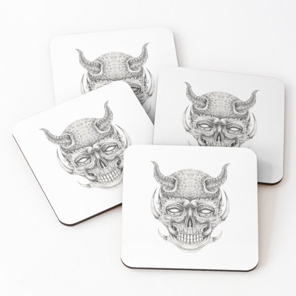 Item preview, Demon skull surreal art designed and sold by Jiwsurreal.