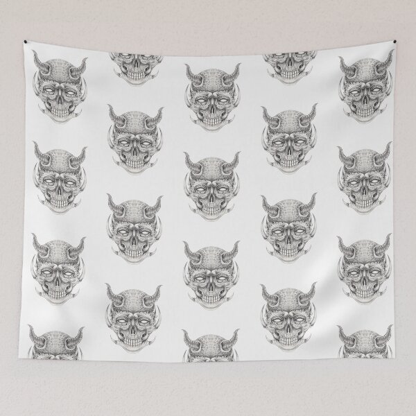 Item preview, Demon skull surreal art designed and sold by Jiwsurreal.