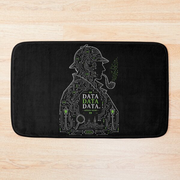 Item preview, Data Data Data Sherlock Holmes Cyberpunk Circuit Board Art designed and sold by Fenay Designs.