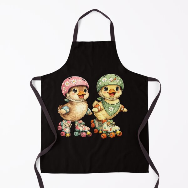 Item preview, Cute Roller Skating Ducklings Funny Kawaii Animal Duo with Helmets designed and sold by Tadeusz1.