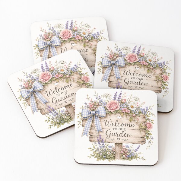 Item preview, Welcome to Our Garden Sign | Cottagecore Floral Garden Welcome Sign designed and sold by looplandger.