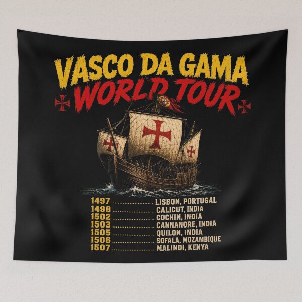 Item preview, Vasco da Gama World Tour Explorer Parody designed and sold by Retr0Tshirts.