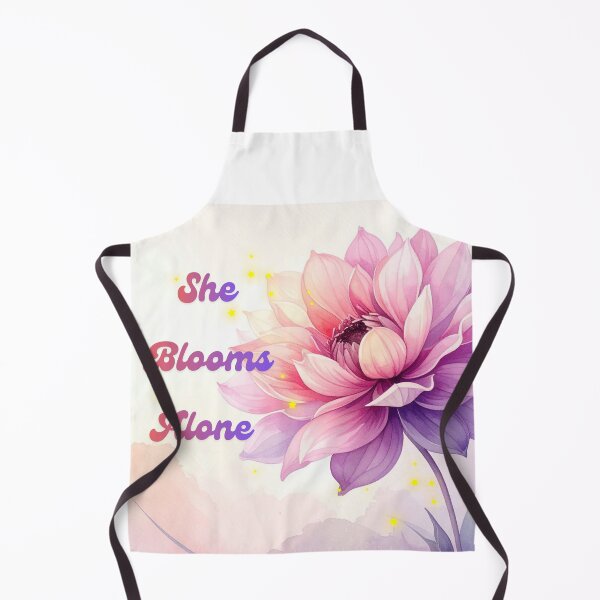 Item preview, She Blooms Alone | Floral Feminine Art designed and sold by DesignsByTaara.