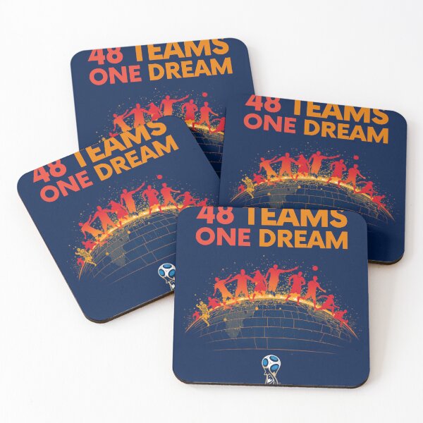 Item preview, 48 Teams One Dream World Cup 2026 Football Fan Minimalist T-Shirt designed and sold by PitchPixel.