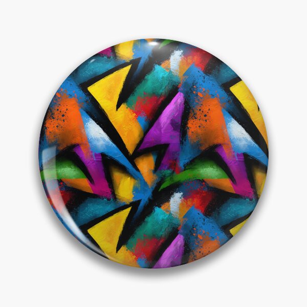 Item preview, Dynamic Geometric Wildstyle Graffiti And Splatter Pattern designed and sold by igraphixart.