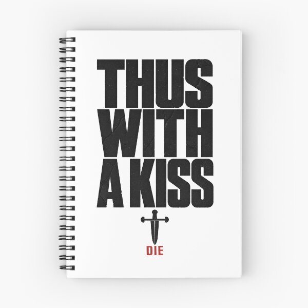 Item preview, Thus With A Kiss I Die Romeo and Juliet Shakespeare Quote designed and sold by Fenay Designs.