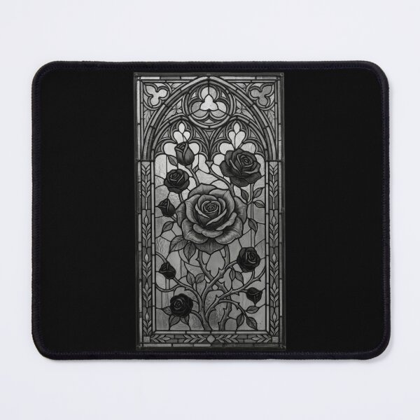 Item preview, Gothic Window with Black Roses Art designed and sold by David Mateo ArtWorks.