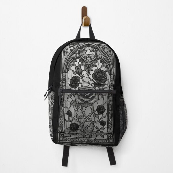 Item preview, Gothic Window with Black Roses Art designed and sold by David Mateo ArtWorks.