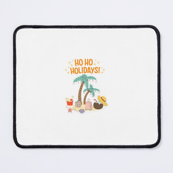 Item preview, Ho Ho Holidays Tropical Christmas Sticker | Beach Vacation Christmas Palm Tree Die Cut Sticker designed and sold by Fill Dreams Studio.