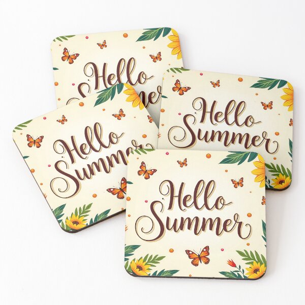 Item preview, Hello Summer – Bright Sunshine, Beach Vibes, Tropical Adventures, and Joyful Seasonal Energy designed and sold by zozo-shop.