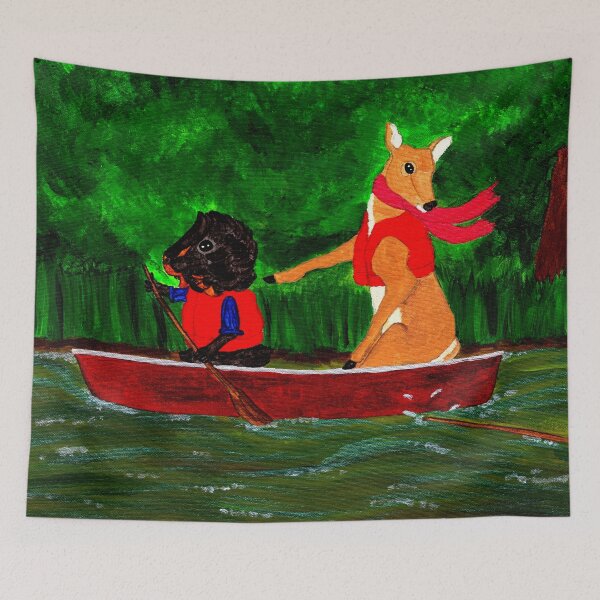 Item preview, Guinea Pig on the River - Wisting and Hammer go Canoeing designed and sold by Guinea Pigs and Books.