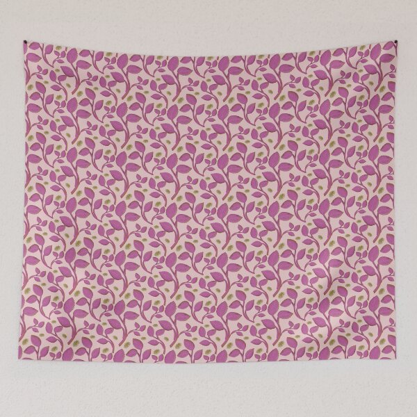 Item preview, Pink Botanical Leaf Pattern Seamless Floral Design designed and sold by HopeAndHustle.