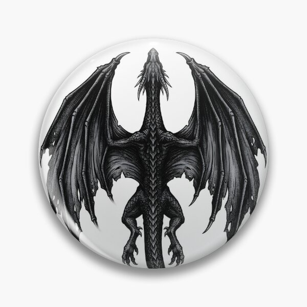 Item preview, Dark Abyss Dragon Back View Illustration designed and sold by Darkness Hole.