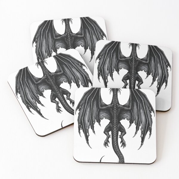Item preview, Dark Abyss Dragon Back View Illustration designed and sold by Darkness Hole.