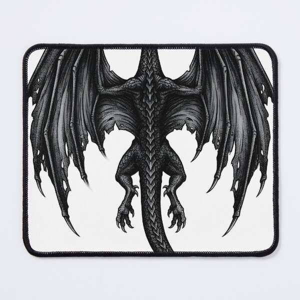 Item preview, Dark Abyss Dragon Back View Illustration designed and sold by Darkness Hole.