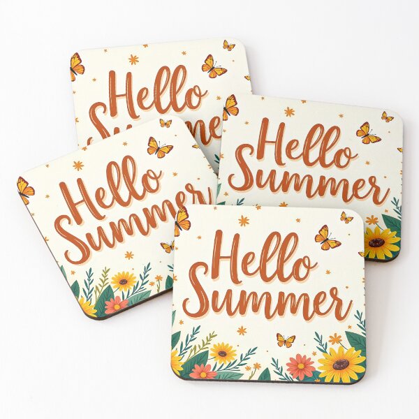 Item preview, Hello Summer – Colorful Season of Warm Days, Ocean Breeze, Fresh Fruits, and Inspiring Outdoor Fun designed and sold by zozo-shop.