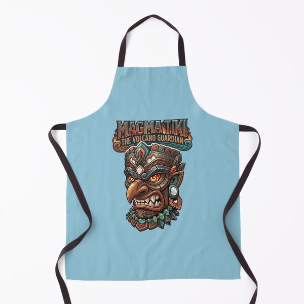 Item preview, Magma Tiki – The Volcano Guardian Tribal Mask T-Shirt Design designed and sold by PixeoCreatives.