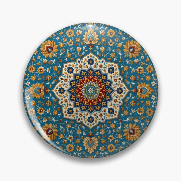 Item preview, Oriental Light Blue Rug Beautiful Floral Design Pattern designed and sold by GrinGalore.