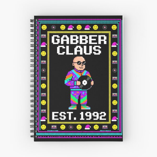 Item preview, Gabber Claus 90s Rave Ugly Christmas designed and sold by SPAZE-Typo.