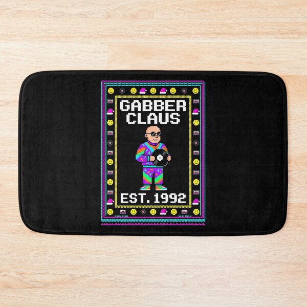 Item preview, Gabber Claus 90s Rave Ugly Christmas designed and sold by SPAZE-Typo.