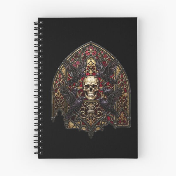 Item preview, Gothic Skull and Ravens Altar designed and sold by David Mateo ArtWorks.