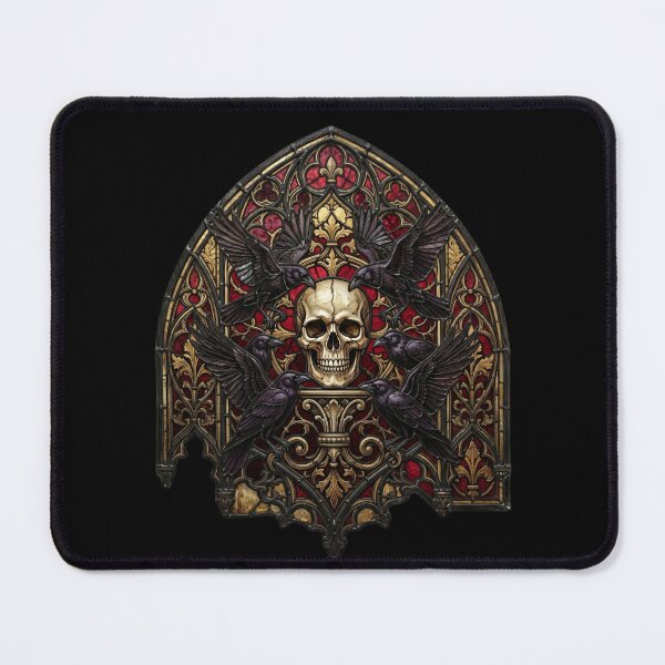Item preview, Gothic Skull and Ravens Altar designed and sold by David Mateo ArtWorks.