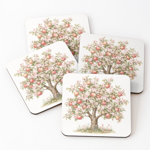 Item preview, Vintage Apple Blossom Tree | Cottagecore Orchard Botanical Illustration designed and sold by looplandger.
