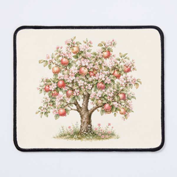 Item preview, Vintage Apple Blossom Tree | Cottagecore Orchard Botanical Illustration designed and sold by looplandger.