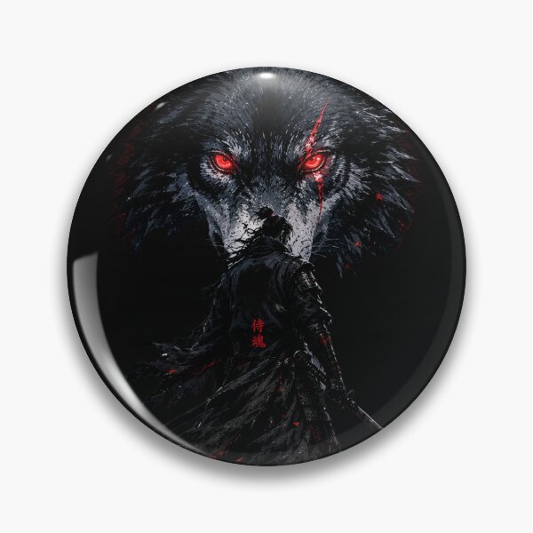 Item preview, Walk Alone Hunt Together Wolf Samurai designed and sold by Skedart.